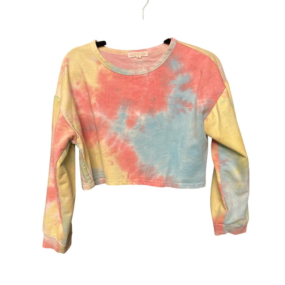 Long Sleeve Tye Dye crop tee Medium